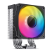 Кулер для процессора/ CPU Cooler JONSBO CR-1000 V2 PRO ARGB (230W, 4-pin PWM, 157mm, Al/Cu, 6x6mm, ARGB, 1x120mm, 59.48CFM, 32.0dBA, 1500RPM, S: 1700/1200/115X, AM4/AM5 Black)