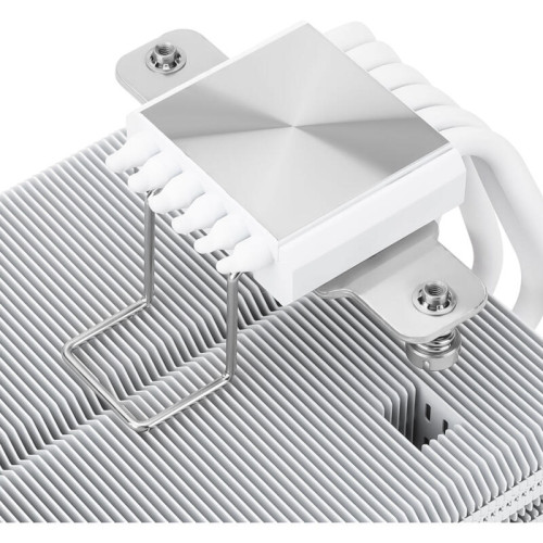 Кулер для процессора/ CPU Cooler Thermalright SI-100 White Argb (4-pin PWM, 74.8mm, Ni/Cu, 6x6mm, ARGB, 1x120mm, 72.37CFM, 27.7dBA, 2000RPM, S: 1851/1700/1200/20XX/115X, AM5/AM4, white)