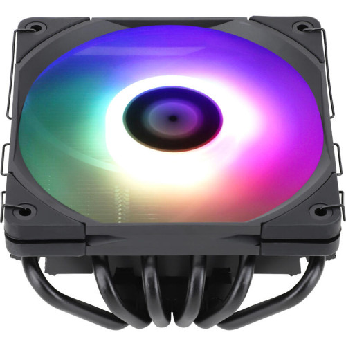 Кулер для процессора/ CPU Cooler Thermalright AXP-120 X67 Black Argb (4-pin PWM, 52mm, Ni/Cu, 6x6mm, ARGB, 1x120mm, 59CFM, 26.1dBA, 1800RPM, S: 1851/1700/1200/115X, 2011, 2066, AM5/AM4, black)
