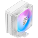 Кулер для процессора/ CPU Cooler Ocypus Delta A40 WH ARGB (220W, 4-pin PWM, 156.7mm, Al/Cu, 4x6mm, ARGB, 1x120mm, 73CFM, 29dBA, 2000RPM, S: 1851/1700/1200/115X, AM5/AM4, white)