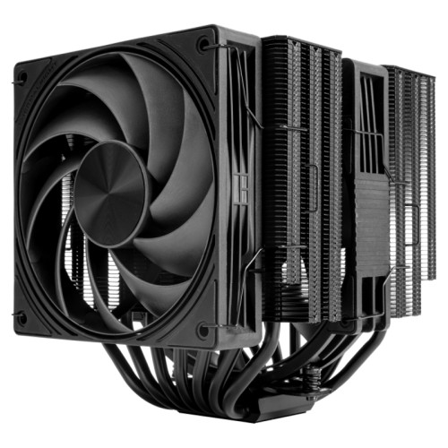 Кулер для процессора/ CPU Cooler Thermalright Frost Tower 140 (4-pin PWM, 158mm, Al/Cu, 7x6mm, 1x120mm+1x140mm, 85.35/120CFM, 33.3/36.25dBA, 2400/1850RPM, S: 1851/1700/1200/115X/2011/2066, AM5/AM4, black)