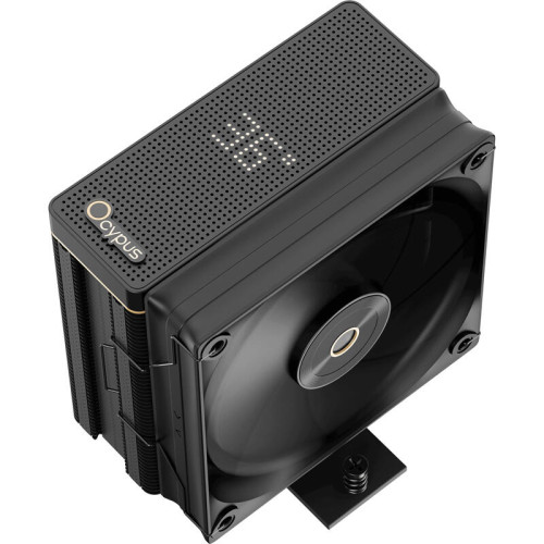 Кулер для процессора/ CPU Cooler Ocypus Iota A40 BK (220W, 4-pin PWM, LED temp., 156.7mm, Al/Cu, 4x6mm, 1x120mm, 77CFM, 29dBA, 2000RPM, S: 1851/1700/1200/115X, AM5/AM4, black)