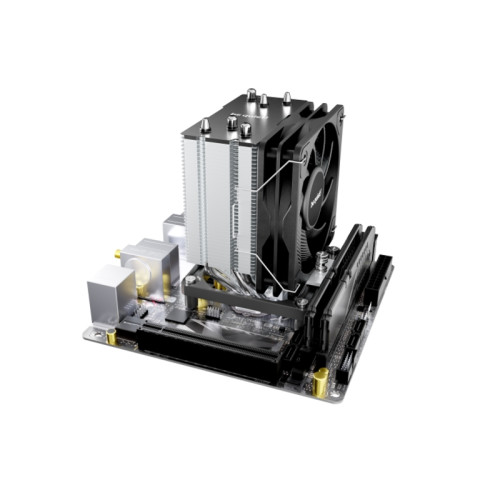Кулер для процессора/ CPU Cooler be quiet! PURE ROCK SLIM 3 (130W, 4-pin PWM, 127mm, Al/Cu, 3x6mm, 1x120mm, 35.5CFM, 24.8dBA, 2000RPM, S: 1851/1700/1200/115X, AM5/AM4, black/silver)