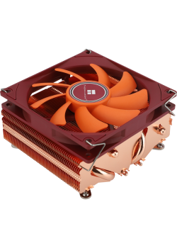 Кулер для процессора/ CPU Cooler Thermalright AXP-90 X53 Full (4-pin PWM, 38mm, Cu/Cu, 4x6mm, 1x92mm, 42.58CFM, 22.4dBA, 2700RPM, S: 1851/1700/1200/115X, AM5/AM4, orange, red)
