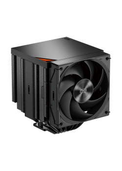 Кулер для процессора/ CPU Cooler PCCooler RZ620Pro TC BK (265W, 4-pin PWM, 160mm, Al/Cu, 6x6mm, 2x120mm, 80CFM, 36.2dBA, 2400RPM, S: 1851/1700/1200/115X, AM5/AM4, black)