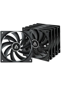 Вентилятор корпусной ARCTIC Cooling F12 Value pack Black (5pc)  (ACFAN00248A) (703291) {12}