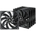 Вентилятор корпусной ARCTIC Cooling F12 Value pack Black (5pc)  (ACFAN00248A) (703291) {12}