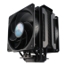 Кулер для процессора/ Cooler Master MasterAir MA612 Stealth (220W, 4-pin, 158mm, tower, Al/Cu/Ni, fans: 2x120mm/62CFM/27dBA/1800rpm, 1700/1200/115X/2066/2011-V3/2011/AM5/AM4/AM3/AM3+/AM2/AM2+/FM2/FM2+/FM1)