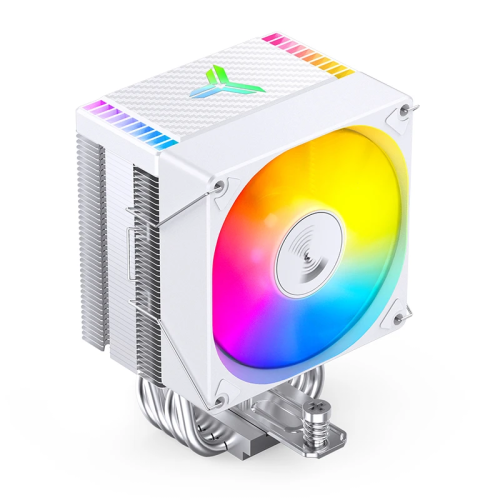 Кулер для процессора/ CPU Cooler JONSBO CR-1400 EVO ARGB (180W, 4-pin PWM, 130mm, Al/Cu, 4x6mm, ARGB, 1x92mm, 38.2CFM, 33.8dBA, 2200RPM, S: 1700/1200/115X, AM4/AM5 White)