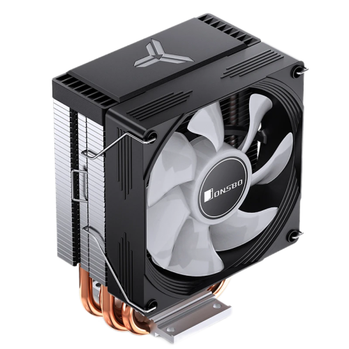 Кулер для процессора/ CPU Cooler JONSBO CR-1300 EVO (160W, 4-pin PWM, 128mm, Al/Cu, 4x6mm, FRGB, 1x90mm, 42CFM, 28.2dBA, 2000RPM, S: 1700/1200/115X, AM5/AM4, White)