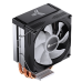 Кулер для процессора/ CPU Cooler JONSBO CR-1300 EVO (160W, 4-pin PWM, 128mm, Al/Cu, 4x6mm, FRGB, 1x90mm, 42CFM, 28.2dBA, 2000RPM, S: 1700/1200/115X, AM5/AM4, White)