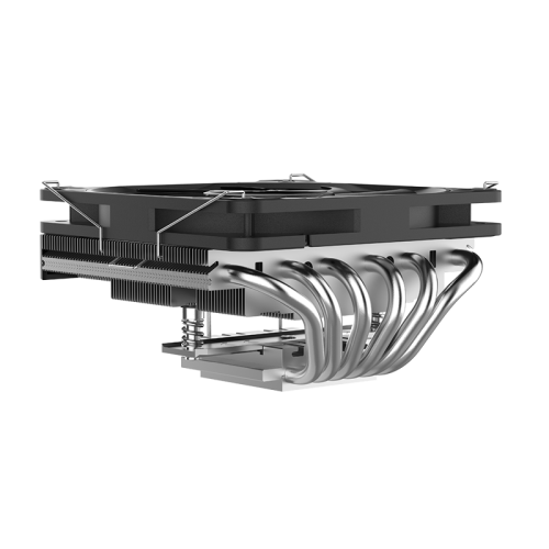 Кулер для процессора/ CPU Cooler SAMA U60 (190W, 4-pin PWM, 67mm, 6x6mm, 1x120mm, 61.51CFM, 36.4dBA, 1800RPM, S: 1851/1700/1200/115X, AM5/AM4, black)