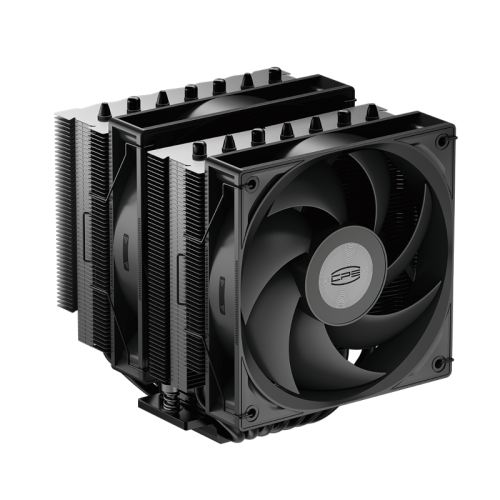 Кулер для процессора/ CPU Cooler PCCooler RT720 BK (270W, 4-pin PWM, 153mm, Al/Cu, 7x6mm, 2x120mm, 73.32CFM, 34.9dBA, 2200RPM, S: 1851/1700/1200/115X, AM5/AM4, black)