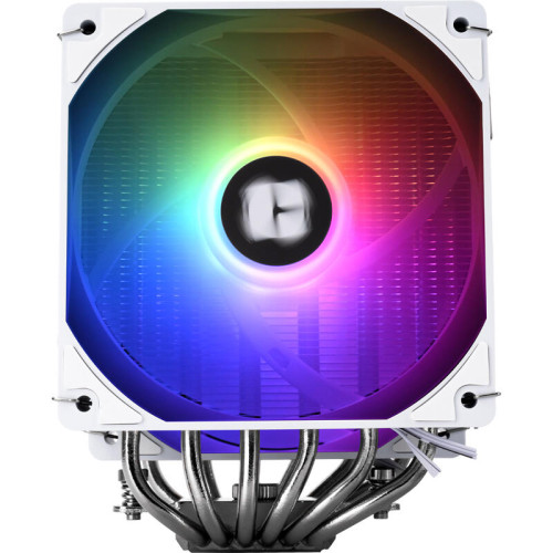 Кулер для процессора/ CPU Cooler Thermalright Peerless Assassin 120 Digital White ARGB (4-pin PWM, LED temp., 162mm, Ni/Cu, 6x6mm, ARGB, 2x120mm, 88.89CFM, 25.6dBA, 1850RPM, S: 1851, 1700, 1200, 115X, AM5, AM4, white)