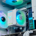 Кулер для процессора/ CPU Cooler JONSBO CR-1400 EVO ARGB (180W, 4-pin PWM, 130mm, Al/Cu, 4x6mm, ARGB, 1x92mm, 38.2CFM, 33.8dBA, 2200RPM, S: 1700/1200/115X, AM4/AM5 White)