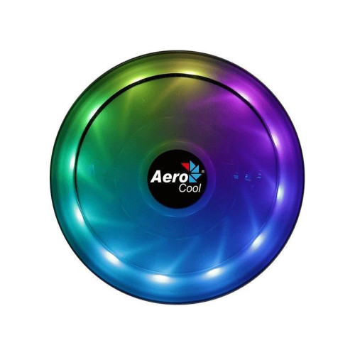 Кулер Aerocool Core Plus ARGB Soc-AM5/AM4/1200/1700/1851 черный/белый 4-pin 15-25dB Al 110W 305gr Ret (CORE PLUS ARGB PWM 4P) [CORE PLUS ARGB PWM 4P]