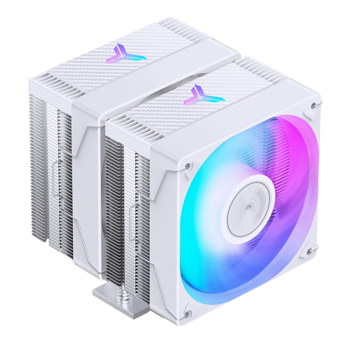 Кулер для процессора/ CPU Cooler JONSBO CR-3000E(Color) (260W, 4-pin PWM, 155mm, Al/Cu, 6x6mm, FRGB, 2x120mm, 72.23CFM, 34.0dBA, 1600RPM, S: 1851/1700/1200/115X, AM5/AM4, White)