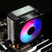 Кулер для процессора/ CPU Cooler JONSBO CR-1200E (95W, 3-pin, 128mm, Al/Cu, 2x6mm, FRGB, 1x92mm, 36CFM, 26.5dBA, 2000RPM, S: 1700/1200/115X, AM4/AM5 Black)