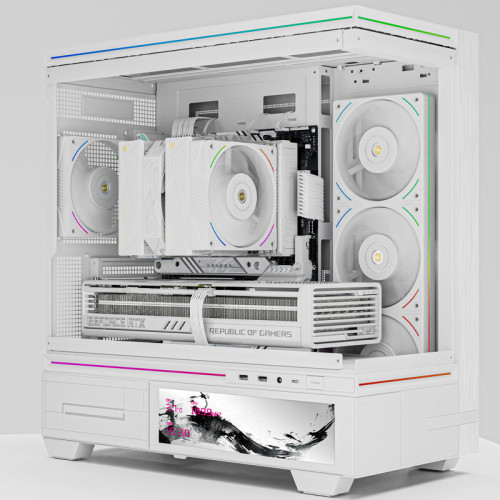 Кулер для процессора/ CPU Cooler Thermalright Royal Pretor 130 Ultra White (4-pin PWM, 158mm, Ni/Cu, 7x6mm, 1x120mm ARGB +1x130mm, 69CFM/81.88CFM, 27dBA/28.3dBA, 2150RPM/1750RPM, S: 1200, 1700, 1851, 115X, 2011, 2066, AM4, AM5, white)
