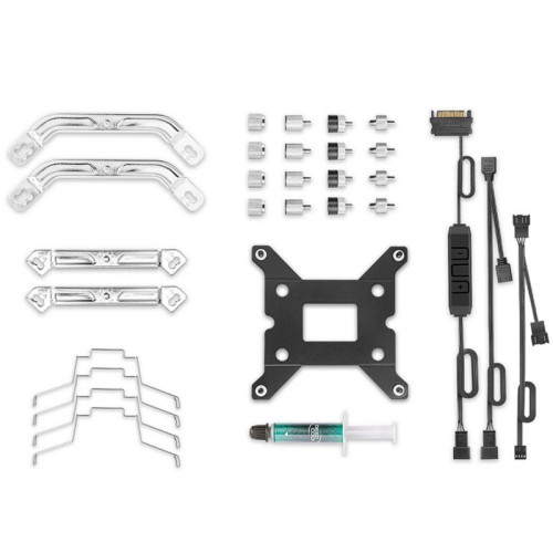 Вентилятор Deepcool AS500 PLUS RTL {6} (727071) (Height 164mm, 6mm x 5pcs, Fan 140mm*2, 500;1200RPM ±10%,  29.2 dB(A), 4-pin PWM, TDP 220W, Screw, Socket AMD AM4, Intel LGA 2066/2011-v3/2011/1700/1200/115x) {8}