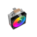 Кулер для процессора/ CPU Cooler SAMA A40L (240W, 4-pin PWM, 152mm, 4x6mm, ARGB, 1x120mm, 78CFM, 29dBA, 2200RPM, S: 1851/1700/1200/115X, AM5/AM4, silver)
