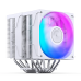 Кулер для процессора/ CPU Cooler JONSBO CR-3000E(Color) (260W, 4-pin PWM, 155mm, Al/Cu, 6x6mm, FRGB, 2x120mm, 72.23CFM, 34.0dBA, 1600RPM, S: 1851/1700/1200/115X, AM5/AM4, White)