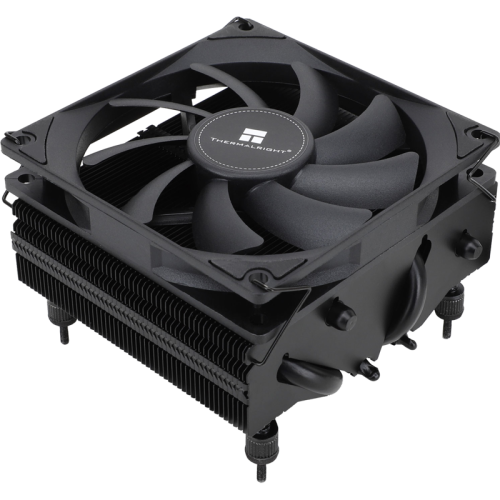 Кулер для процессора/ CPU Cooler Thermalright AXP-90 X53 Black (4-pin PWM, 38mm, Ni/Cu, 4x6mm, 1x92mm, 42.58CFM, 22.4dBA, 2700RPM, S: 1851/1700/1200/115X, AM5/AM4, black)