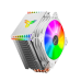 Кулер для процессора/ CPU Cooler JONSBO CR-1400 ARGB (160W, 4-pin PWM, 126mm, Al/Cu, 4x6mm, ARGB, 1x92mm, 36.0CFM, 30.5dBA, 2300RPM, S: 1700/1200/115X, AM4/AM5 White)