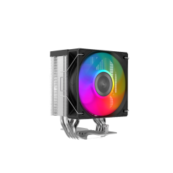 Кулер для процессора/ CPU Cooler SAMA X40L (200W, 4-pin PWM, 133.5mm, 4x6mm, ARGB, 1x100mm, 50.1CFM, 35.2dBA, 2600RPM, S: 1851/1700/1200/115X, AM5/AM4, silver)