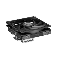 Кулер для процессора/ PCCooler RC600-67 (125W, 4-pin PWM, 67.5mm, Al, 4x6mm, 1x120mm, 62.5CFM, 32.5dBA, 2300RPM, S: 1851/1700/1200/115X, AM5/AM4, black)