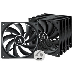 Вентилятор корпусной ARCTIC Cooling F12 PWM PST Value Pack (Black)  (5pc)  (ACFAN00250A) (703345) {12}