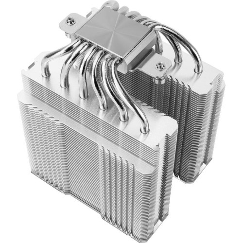 Кулер для процессора/ CPU Cooler Thermalright Peerless Assassin 120 Digital White ARGB (4-pin PWM, LED temp., 162mm, Ni/Cu, 6x6mm, ARGB, 2x120mm, 88.89CFM, 25.6dBA, 1850RPM, S: 1851, 1700, 1200, 115X, AM5, AM4, white)