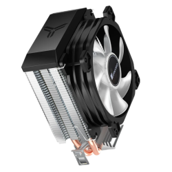 Кулер для процессора/ CPU Cooler JONSBO CR-1200E (95W, 3-pin, 128mm, Al/Cu, 2x6mm, FRGB, 1x92mm, 36CFM, 26.5dBA, 2000RPM, S: 1700/1200/115X, AM4/AM5 Black)