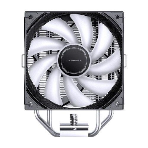 Кулер для процессора/ CPU Cooler JONSBO CB40 ARGB (225W, 4-pin PWM, 153.5mm, Al/Cu, 4x6mm, ARGB, 1x120mm, 77.07CFM, 35.4dBA, 1800RPM, S: 1851/1700/1200/115X, AM4/AM5 Black)