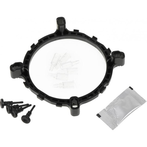 Кулер ID-Cooling DK-01T Soc-AM5/AM4/1200/1700/1851 черный 3-pin 24dB Al 95W 195gr Ret [DK-01T]