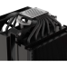 Кулер для процессора/ CPU Cooler Corsair A115 Twin Tower (270W, 4-pin PWM, 165mm, Al/Cu, 6x6mm, 2x140mm, 84.5CFM, 33.9dBA, 1600RPM, S: 1851/1700/1200/115X, AM5/AM4, black)