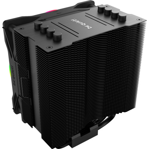 Кулер для процессора/ CPU Cooler be quiet! PURE ROCK 2 FX (150W, 4-pin PWM, 155mm, Al/Cu, 4x6mm, ARGB, 1x120mm, 42.6CFM, 24.4dBA, 2000RPM, S: 1700/1200/115X/2066/2011(-3) square ILM, AM5/AM4, black)
