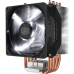 Кулер для процессора/ Cooler Master Hyper H411R (100W, 4-pin, 136mm, tower, Al/Cu, white LED, fans: 1x92mm/34.1CFM/29.4dBA/2000rpm, 1700/1200/115x/AM4/AM5)