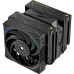 Кулер для процессора/ CPU Cooler Thermalright Royal Pretor 130 Ultra Black (4-pin PWM, 158mm, Ni/Cu, 7x6mm, 1x120mm ARGB +1x130mm, 69CFM/81.88CFM, 27dBA/28.3dBA, 2150RPM/1750RPM, S: 1200, 1700, 1851, 115X, 2011, 2066, AM4, AM5, black)