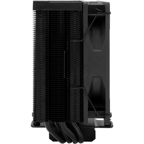 Кулер для процессора/ CPU Cooler Thermalright Assassin Spirit 120 Vision ARGB Black (4-pin PWM, LED temp., 154mm, Al/Cu, 4x6mm, ARGB, 1x120mm, 66.17CFM, 25.6dBA, 1500RPM, S: 1851/1700/1200/115X, AM5/AM4, black)