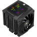 Кулер для процессора/ CPU Cooler Thermalright Royal Knight 120 Digital Black (4-pin PWM, LED temp., 162mm, Ni/Cu, 6x6mm, 2x120mm, 80.45CFM/56.36CFM, 29.4dBA/28.4dBA, 2150RPM/1900RPM, S: 1200, 1700, 1851, 115X, 2011, 2066, AM4, AM5, black)