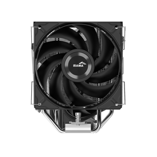 Кулер для процессора/ CPU Cooler SAMA A40P (240W, 4-pin PWM, 152mm, 4x6mm, 1x120mm, 75.2CFM, 29dBA, 2200RPM, S: 1851/1700/1200/115X, AM5/AM4, black/silver)