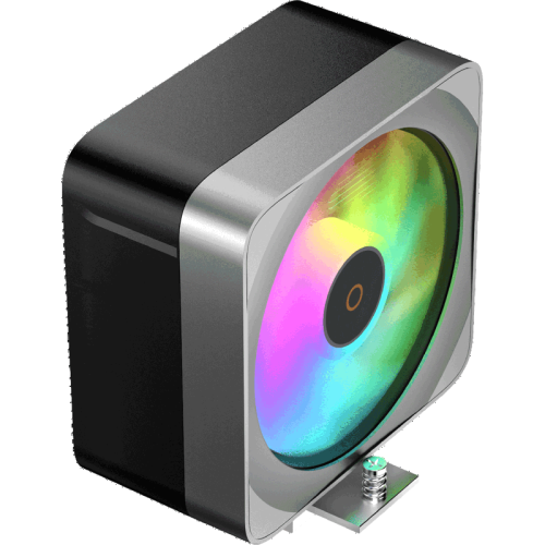 Кулер для процессора/ CPU Cooler Ocypus Delta A40 EX BK ARGB (200W, 4-pin PWM, 157mm, Al/Cu, 4x6mm, ARGB, 1x120mm, 60CFM, 31dBA, 1600RPM, S: 1851/1700/1200/115X, AM5/AM4, black)