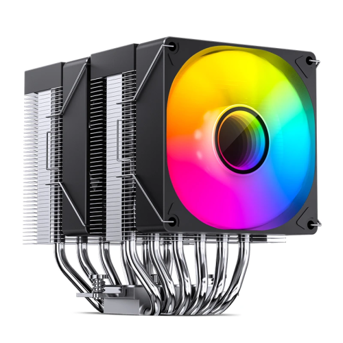 Кулер для процессора/ CPU Cooler JONSBO CR-1400 DV2 (230W, 4-pin PWM, 136mm, Al/Cu, 6x6mm, ARGB, 2x92mm, 38.2CFM, 33.8dBA, 2300RPM, S: 1851/1700/1200/115X/2011, AM4/AM5 Black)