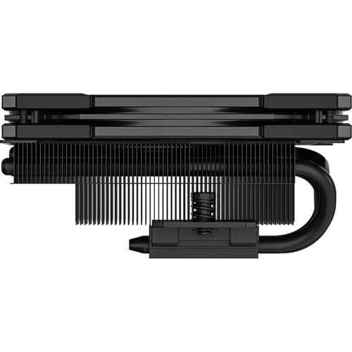 Кулер для процессора/ CPU Cooler ID-COOLING IS-55 BLACK (150W, 4-pin PWM, 55mm, Al/Cu, 5x6mm, 1x120mm, 54.6CFM, 31.2dBA, 2000RPM, S: 1851/1700/1200/115X, AM5/AM4, Black)