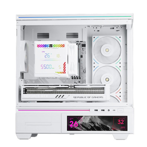 Кулер для процессора/ CPU Cooler Thermalright Peerless Assassin 140 Digital White (4-pin PWM, 165mm, Ni/Cu, 6x6mm, 1x120mm + 1x140mm, 82.CFM, 29.6dBA, 1850RPM, S: 1200, 1700, 1851, 115X, 2011, 2066, AM4, AM5, white)