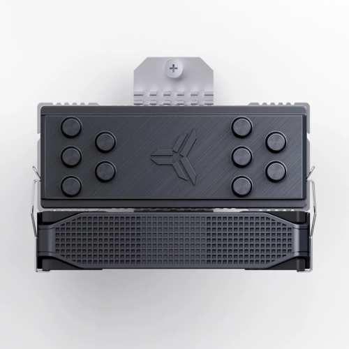 Кулер для процессора/ CPU Cooler JONSBO PISA A5 ARGB (265W, 4-pin PWM, 153mm, Al/Cu, 5x6mm, ARGB, 1x120mm, 81.27CFM, 36.8dBA, 1850RPM, S: 1851/1700/1200/115X, AM4/AM5 Grey)