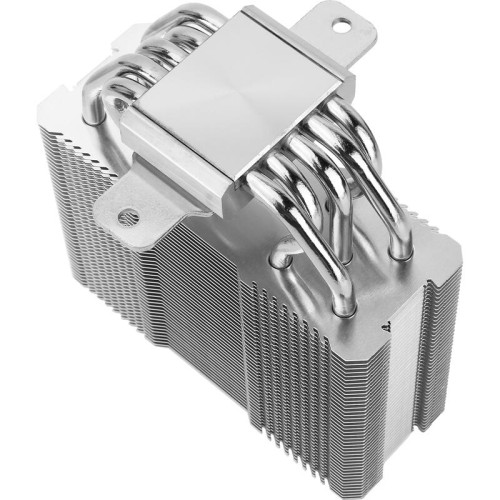 Кулер для процессора/ CPU Cooler Thermalright Assassin King 120 MINI ARGB V3 White (4-pin PWM, 135mm, Al/Cu, 5x6mm, ARGB, 1x120mm, 64.87CFM, 25.6dBA, 1500RPM, S: 1851/1700/1200/115X, AM5/AM4, white)