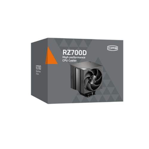 Кулер для процессора/ CPU Cooler PCCooler RZ700D BK (270W, 4-pin PWM, 159.5mm, Al/Cu, 7x6mm, 2x120mm, 79.8CFM, 35.9dBA, 2400RPM, S: 1851/1700/1200/115X, AM5/AM4, black)