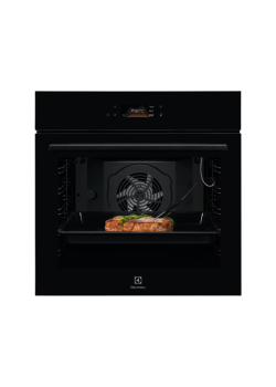 Встраиваемые электрические духовки ELECTROLUX/ Электрический духовой шкаф Electrolux SurroundCook 500 SteamBake,  приготовление на пару, объем 72 л, 15 режимов, очистка паровая, направляющие проволочные + телескопические (1 уровень), термощуп